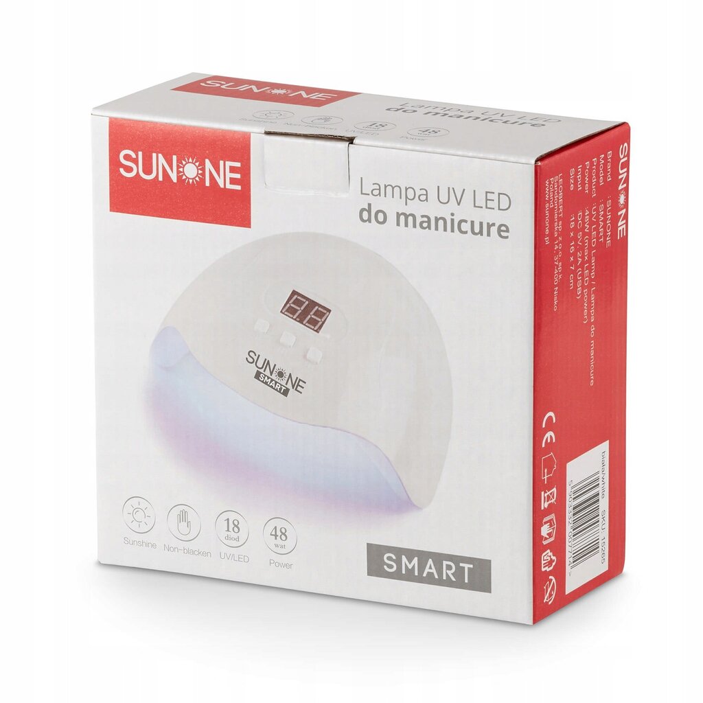 Sunone UV LED lampa + gēla nagu komplekts cena un informācija | Pedikīra, manikīra piederumi | 220.lv