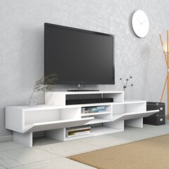 TV statīvs Asir, 160x48,5x30 cm, balts cena un informācija | TV galdiņi | 220.lv
