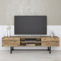 TV statīvs Asir, 160x45x33 cm, brūns/melns cena un informācija | TV galdiņi | 220.lv