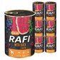 Rafi konservi ar pīli, 400 g, 24 gab. cena un informācija | Konservi suņiem | 220.lv