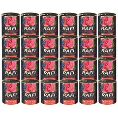 Rafi konservi ar liellopa gaļu, 400 g, 24 gab. цена и информация | Консервы для собак | 220.lv