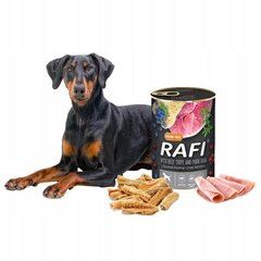 Rafi konservi suņiem ar liellopa kuņģi un cūkgaļas šķiņķi, 400 g, 24 gab. cena un informācija | Konservi suņiem | 220.lv