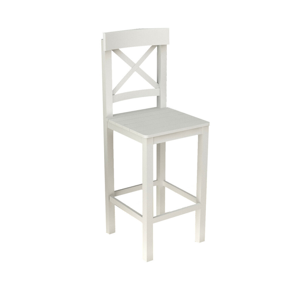 Krēsls Asir, 40x112,5x42 cm, balts cena un informācija | Virtuves un ēdamistabas krēsli | 220.lv