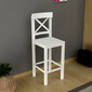 Krēsls Asir, 40x112,5x42 cm, balts cena un informācija | Virtuves un ēdamistabas krēsli | 220.lv