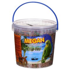 Barība viļņotajiem papagaiļiem Megan, 770 g цена и информация | Корм для птиц | 220.lv