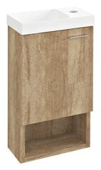 Шкафчик под умывальник Latus XI, коричневый цена и информация | Шкафчики для ванной | 220.lv