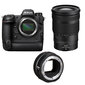 Nikon Z 9 (Z9) + Nikkor Z 24-120mm f/4 S + FTZ II Mount adapter цена и информация | Digitālās fotokameras | 220.lv