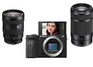 Sony A6600 ILCE-6600/B + 16-50mm + 55-210mm cena un informācija | Digitālās fotokameras | 220.lv