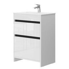 Vannas istabas skapītis ar izlietni Euroliux Detmold DT-60, balts цена и информация | Шкафчики для ванной | 220.lv