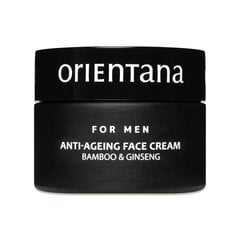 Мужской крем для лица с бамбуком и женьшенем Orientana Anti-Aging, 50 г цена и информация | Наносите на чистую кожу лица. Подержите около 10-15 минут и смойте водой. | 220.lv