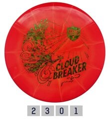 Disku golfa disks Putter Lux VaporCloud Breaker, sarkans/balts cena un informācija | Disku golfs | 220.lv