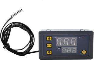 W3230 DC 12V digitālais temperatūras kontrolieris, termostats ar 20A LED displeju, ieskaitot NTC 10K sensora zondi cena un informācija | Atvērtā koda elektronika | 220.lv
