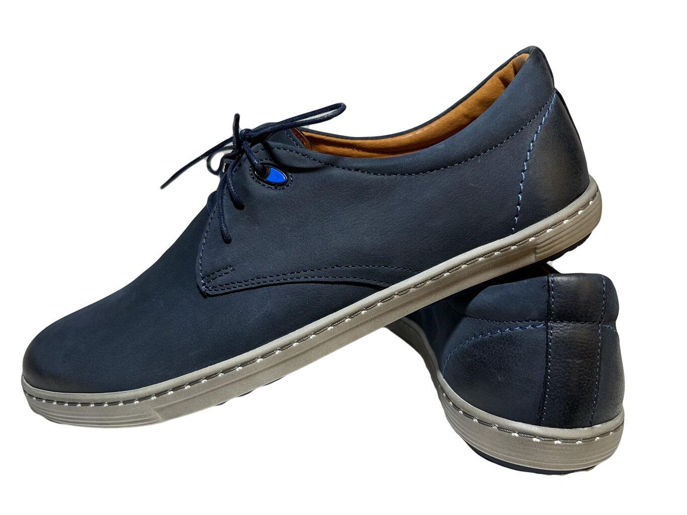 Ādas kurpes vīriešiem, zilas цена и информация | Vīriešu kurpes, zābaki | 220.lv