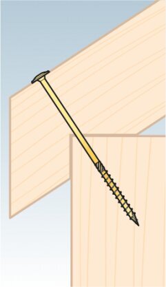 Kokskrūves CS 4.5x45 200gab TX20 cena un informācija | Stiprinājumi | 220.lv