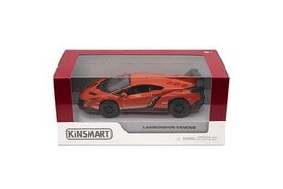 Miniatūrais modelis Kismart Lamborghini Veneno, 1:36, sarkans cena un informācija | Rotaļlietas zēniem | 220.lv