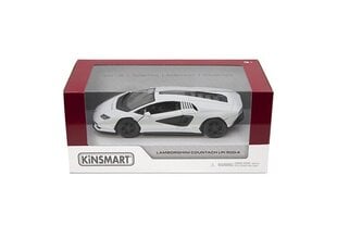 Miniatūrais modelis Kismart Lamborghini Countach LPI 800-4,1:38, balts cena un informācija | Rotaļlietas zēniem | 220.lv
