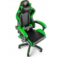 Игровое кресло Adgo-GO, черное/зеленое цена и информация | Офисные кресла | 220.lv