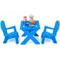 Bērnu galds ar 2 krēslu komplektu Costway, zils cena un informācija | Bērnu krēsliņi un bērnu galdiņi | 220.lv
