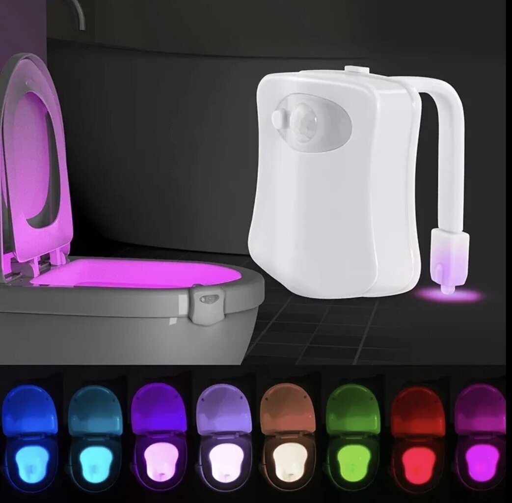 LED tualetes apgaismojums, 16 krāsas cena un informācija | Vannas istabas aksesuāri | 220.lv