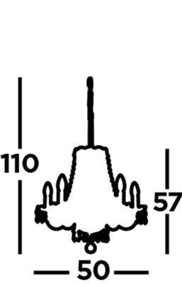 Searchlight piekaramais gaismeklis Hale 215-5 цена и информация | Lustras | 220.lv