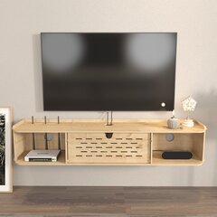 TV statīvs Asir, 116,5x19,5x24,5 cm, bēšs cena un informācija | TV galdiņi | 220.lv