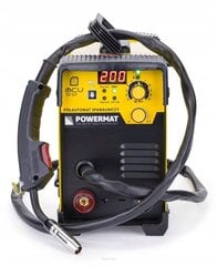 Pusautomātiskais metinātājs Powermat 20-200 A 230 V cena un informācija | Metināšanas iekārtas, lodāmuri | 220.lv