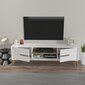 TV statīvs Asir, 120x43,6x29,6 cm, balts/tumši brūns cena un informācija | TV galdiņi | 220.lv