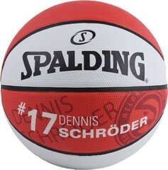 Баскетбольный мяч Spalding NBA Player D. Schroeder, 7 размер цена и информация | Баскетбольные мячи | 220.lv