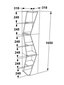Plaukts Asir, 31,8x165x31,8 cm, pelēks cena un informācija | Plaukti | 220.lv