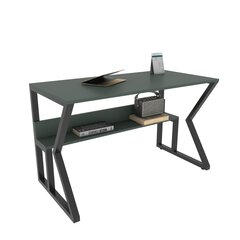 Galds Asir, 120x72,8x60 cm, zaļš/melns cena un informācija | Datorgaldi, rakstāmgaldi, biroja galdi | 220.lv