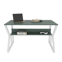 Стол Asir, 120х72,8х60 см, зеленый/белый цена и информация | Компьютерные, письменные столы | 220.lv