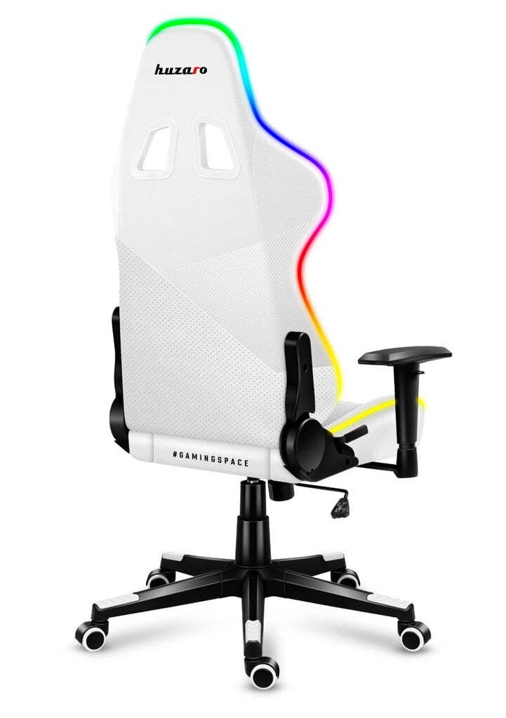Spēļu krēsls Huzaro Force 6.2 RGB, balta cena un informācija | Biroja krēsli | 220.lv