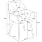 2 krēslu komplekts Akord SJ.030, zaļš cena un informācija | Virtuves un ēdamistabas krēsli | 220.lv