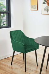 2 krēslu komplekts Akord SJ.040, zaļš cena un informācija | Virtuves un ēdamistabas krēsli | 220.lv