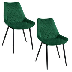 комплект из 2 стульев Akord SJ.0488, зеленый цена и информация | Стулья для кухни и столовой | 220.lv