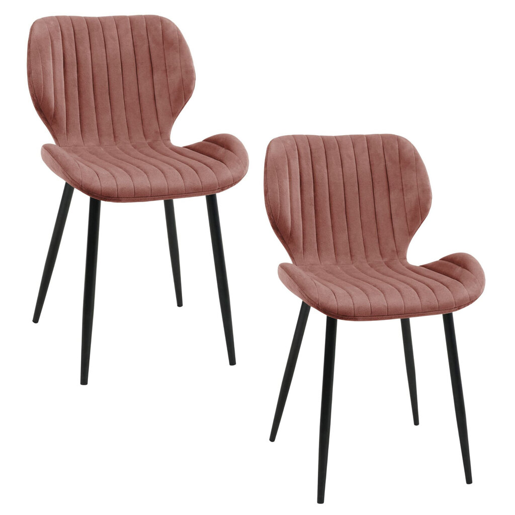 2 krēslu komplekts Akord SJ.17, rozā krāsā cena un informācija | Virtuves un ēdamistabas krēsli | 220.lv