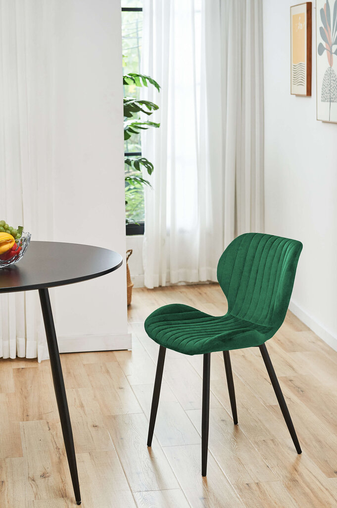 2 krēslu komplekts Akord SJ.17, zaļš cena un informācija | Virtuves un ēdamistabas krēsli | 220.lv