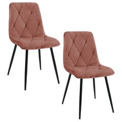 2 krēslu komplekts Akord SJ.3, rozā krāsā cena un informācija | Virtuves un ēdamistabas krēsli | 220.lv