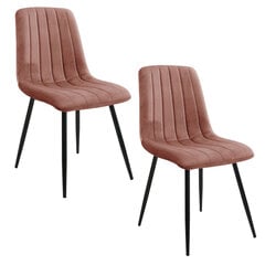 комплект из 2 стульев Akord SJ.9, розовый цена и информация | Стулья для кухни и столовой | 220.lv
