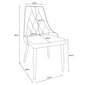 4 krēslu komplekts Akord SJ.054, rozā krāsā цена и информация | Virtuves un ēdamistabas krēsli | 220.lv