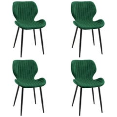 комплект из 4 стульев Akord SJ.17, зеленый цена и информация | Стулья для кухни и столовой | 220.lv