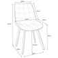 4 krēslu komplekts Akord SJ.28, zaļš цена и информация | Virtuves un ēdamistabas krēsli | 220.lv