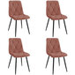 4 krēslu komplekts Akord SJ.3, rozā krāsā cena un informācija | Virtuves un ēdamistabas krēsli | 220.lv