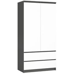 Шкаф Akord S90 2D 2SZ, белый/черный цена и информация | Шкафы | 220.lv