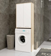 Тумба для ванной комнаты Akord FIN 180, белый/коричневый цена и информация | Шкафчики для ванной | 220.lv