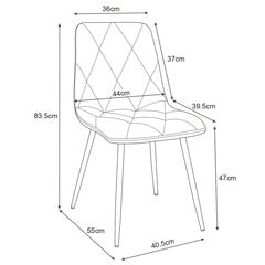 Кухонный стул Akord SJ.3, розовый цена и информация | Стулья для кухни и столовой | 220.lv