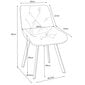 Virtuves krēsls Akord SJ.33, melns cena un informācija | Virtuves un ēdamistabas krēsli | 220.lv