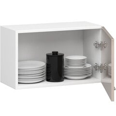 Кухонный шкаф Akord Oliwia W60OK, белый/коричневый цена и информация | Кухонные шкафчики | 220.lv