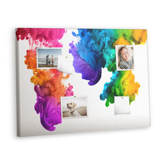 Korķa dēlis Krāsu varavīksne, 100x70 cm cena un informācija | Kancelejas preces | 220.lv