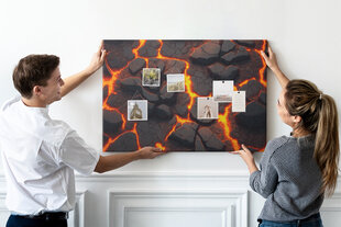 Korķa dēlis Lavas vulkāns, 100x70 cm цена и информация | Канцелярия | 220.lv